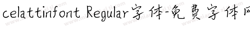 celattinfont Regular字体字体转换